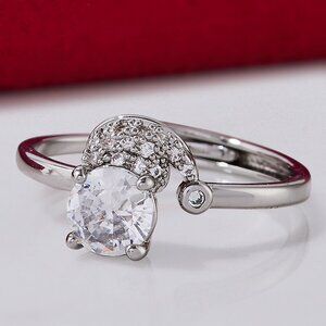 Christmas Hat ring, adjustable band, Charmed Aroma Cookies for Santa